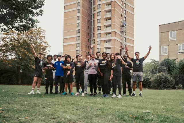 The Trailfam youth trail running group in East London.