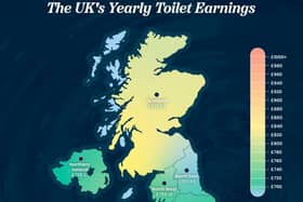 The UK's yearly toilet earnings