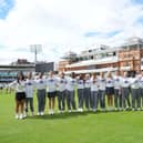 A group of school children at Lord's