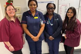 The Hospital staff and Home Instead team at Queen’s Hospital