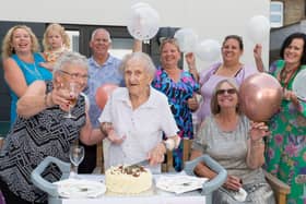 Sutton care home resident, Lilly, celebrates her 102nd birthday.