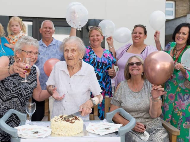 Sutton care home resident, Lilly, celebrates her 102nd birthday.
