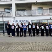 Bright Horizons Colleagues at East India Dock Celebrating Ofsted Outstanding Recognition