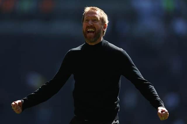 Brighton and Hove Albion head coach Graham Potter will take his team to Erik Ten Hag's Manchester United for their first match of the 2022-23 Premier League season