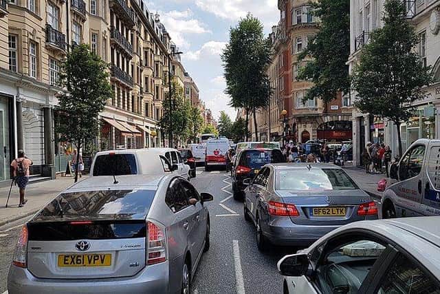 Highly congested parts of inner London tend to see more road collisions than the city's outer boroughs.