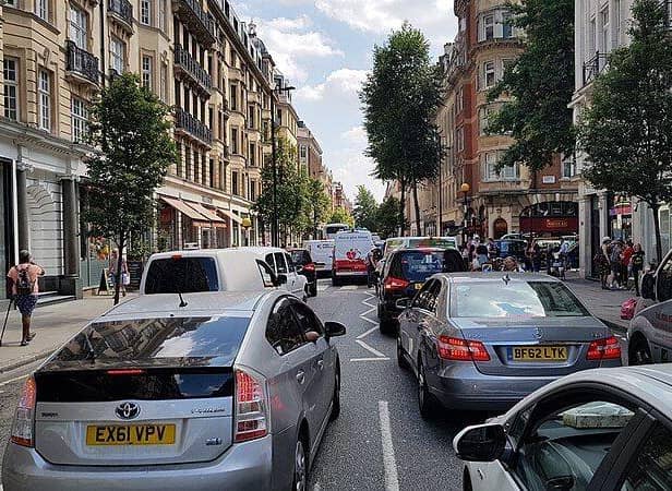 Highly congested parts of inner London tend to see more road collisions than the city's outer boroughs.