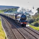 Historic steam locomotive Princess Elizabeth hauls the Northern Belle over the picturesque Settle-Carlisle line