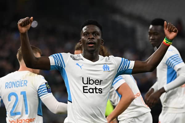 Marseille's Senegalese forward Bamba Dieng (Photo by CHRISTOPHE SIMON/AFP via Getty Images)