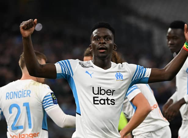 Marseille's Senegalese forward Bamba Dieng (Photo by CHRISTOPHE SIMON/AFP via Getty Images)