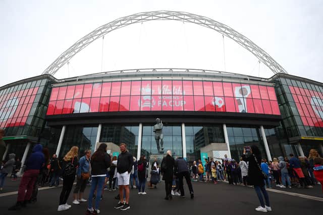 Wembley Stadium will host Euro 2028 if the UK and Ireland bid is succesful. (Image: Getty Images)