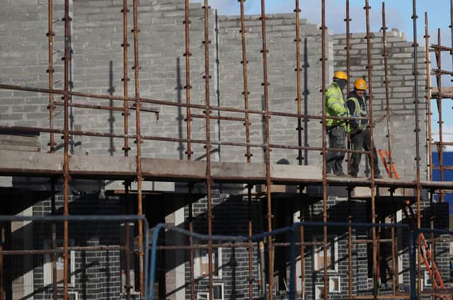 A general view of construction work on the O Cualann Cohousing affordable housing scheme in Ballymun North Dublin. Opposition leader Micheal Martin has accused Taoiseach Leo Varadkar of complacency in his approach to the country's housing crisis.
