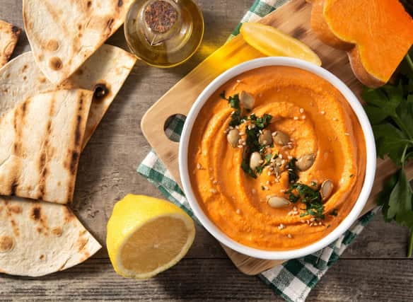 Why not try this delicious pumpkin hummus recipe? Photo credit: Getty Images/Canva Pro