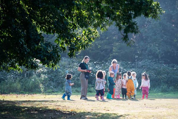 Children playing outside
