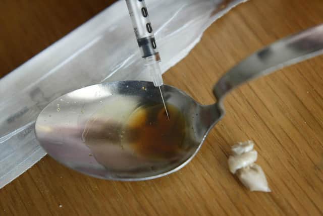 Drugs and drug-taking equipment.   *01/04/04: A programme designed to get drug-addict offenders into treatment was expanding to 36 new areas Thursday 1 April 2004.  The Government scheme aims to crack drug crime by testing offenders for Class A drugs when they are charged by police.  They are then referred to drug workers while in police custody and later guided into treatment.    *03/11/04: Taxpayers' money is being wasted on ineffective drug treatment courses which are abandoned by nearly half of addicts, a spending watchdog said.  Too many drug users start rehab programmes but drop out for 'avoidable reasons' the Audit Commission said. Some addicts may take part in a number of courses before successfully completing their rehab, wasting public money, it added. 'Too many drug users drop out of treatment for avoidable reasons and the importance of staff attitudes to the success of treatment has yet to be fully recognised by local services', said the report.