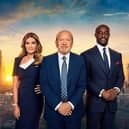 Lord Sugar with fellow judges Baroness Karren Brady and Tim Campbell  (Image: BBC/Naked/Ray Burmiston)
