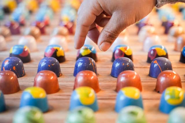 XO Chocolate London's signature bonbons available in 18 different flavours