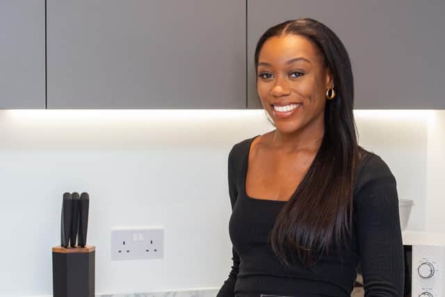 Christine Akhuetie moved from South Norwood to buy her first home at Bellway London’s Crossways Quarter development in Greenhithe.