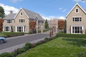 A computer-generated image of Bellway’s Regent’s Gate development in Virginia Water