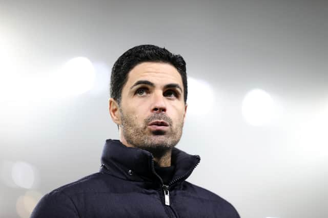 CHALLENGE: For Arsenal and boss Mikel Arteta against Leeds United, the Gunners boss pictured before December's last visit to Elland Road.
Photo by Naomi Baker/Getty Images.