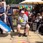 Residents at Ivy Grove enjoy sports day.