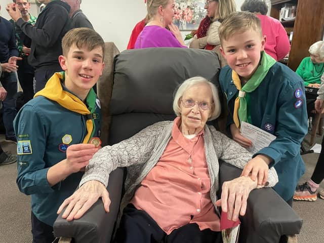 Ivy Grove care home welcomes local scouts group for festive celebrations