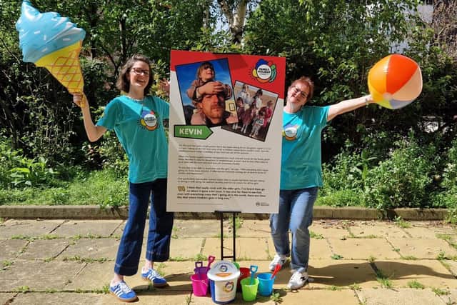 L-R: Lydia Raine and Mags Rivett from Family Holiday Charity.