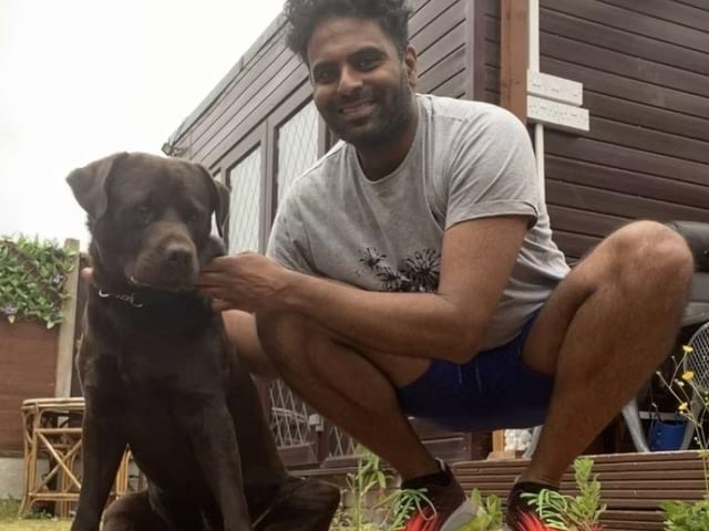 Haresh and the star of the show Pancho