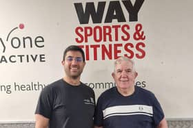 Fitness Manager Koroush Nikpour-Valiseh (left) and Patrick Delaney