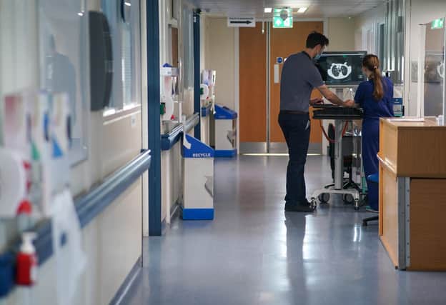 A general view of staff on a NHS hospital ward at Ealing Hospital in London. Picture date: Wednesday January 18, 2023.