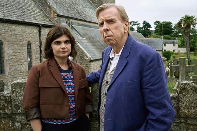 Gwyneth Keyworth and Timothy Spall star in BBC1's new crime comedy-drama Death Valley (Picture: BBC/BBC Studios/Simon Ridgway)