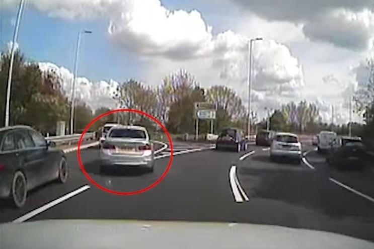 WATCH: Uninsured drug driver tries to evade police but crashes his BMW car
