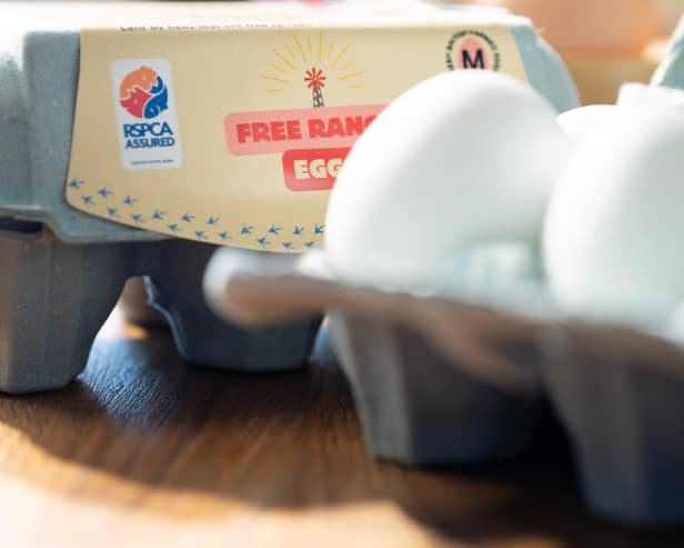 Look for the RSPCA Assured label for higher welfare eggs