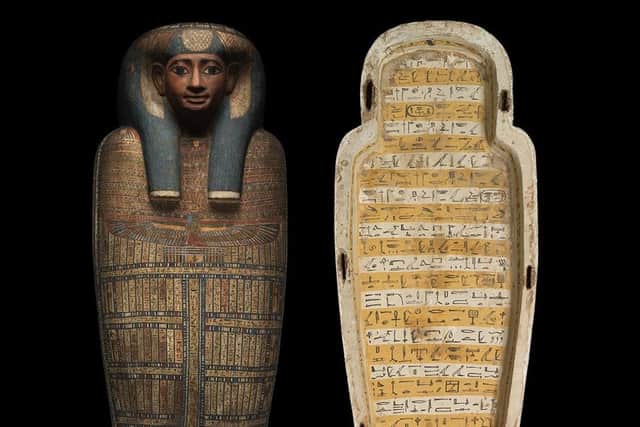 The painted sarcophagus of Princess Sopdet-em-haawt.
