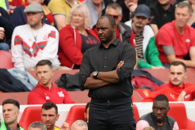 Patrick Vieira is the Crystal Palace manager. 
